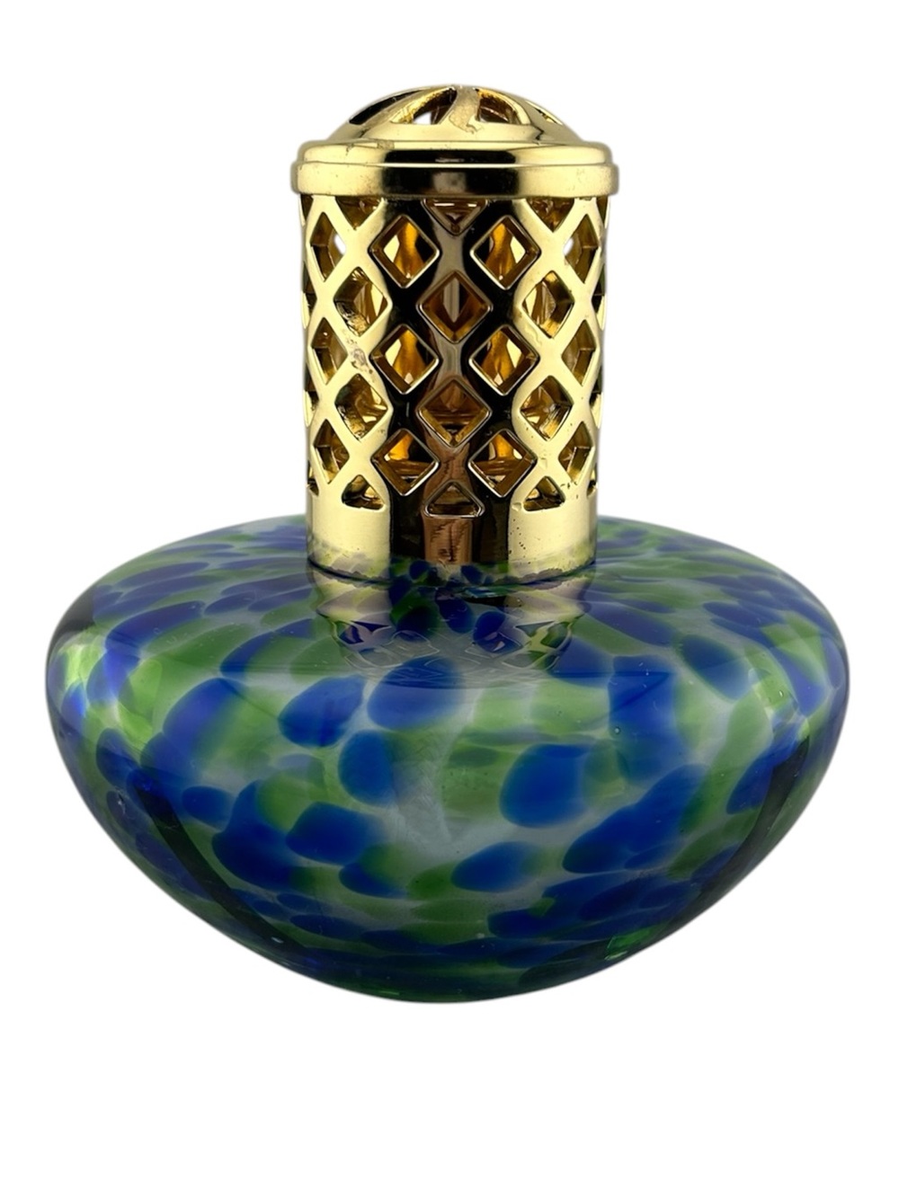 Catalytic Lamp in Green and Blue